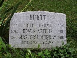 Burtt Headstone