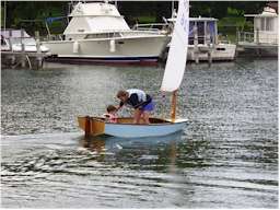 ONLY Grownups can stand in a boat.